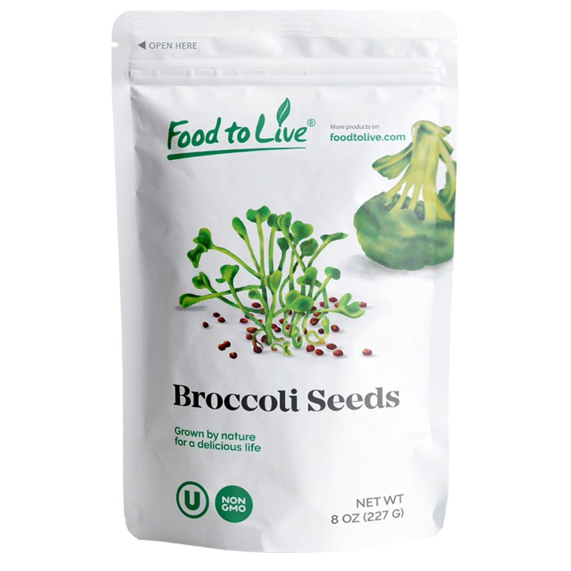 Broccoli Seeds for Sprouting 8 Ounces