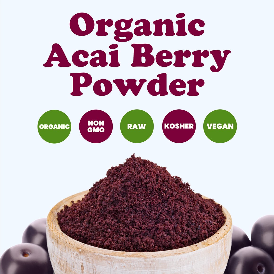 Organic Acai Berry Powder info1